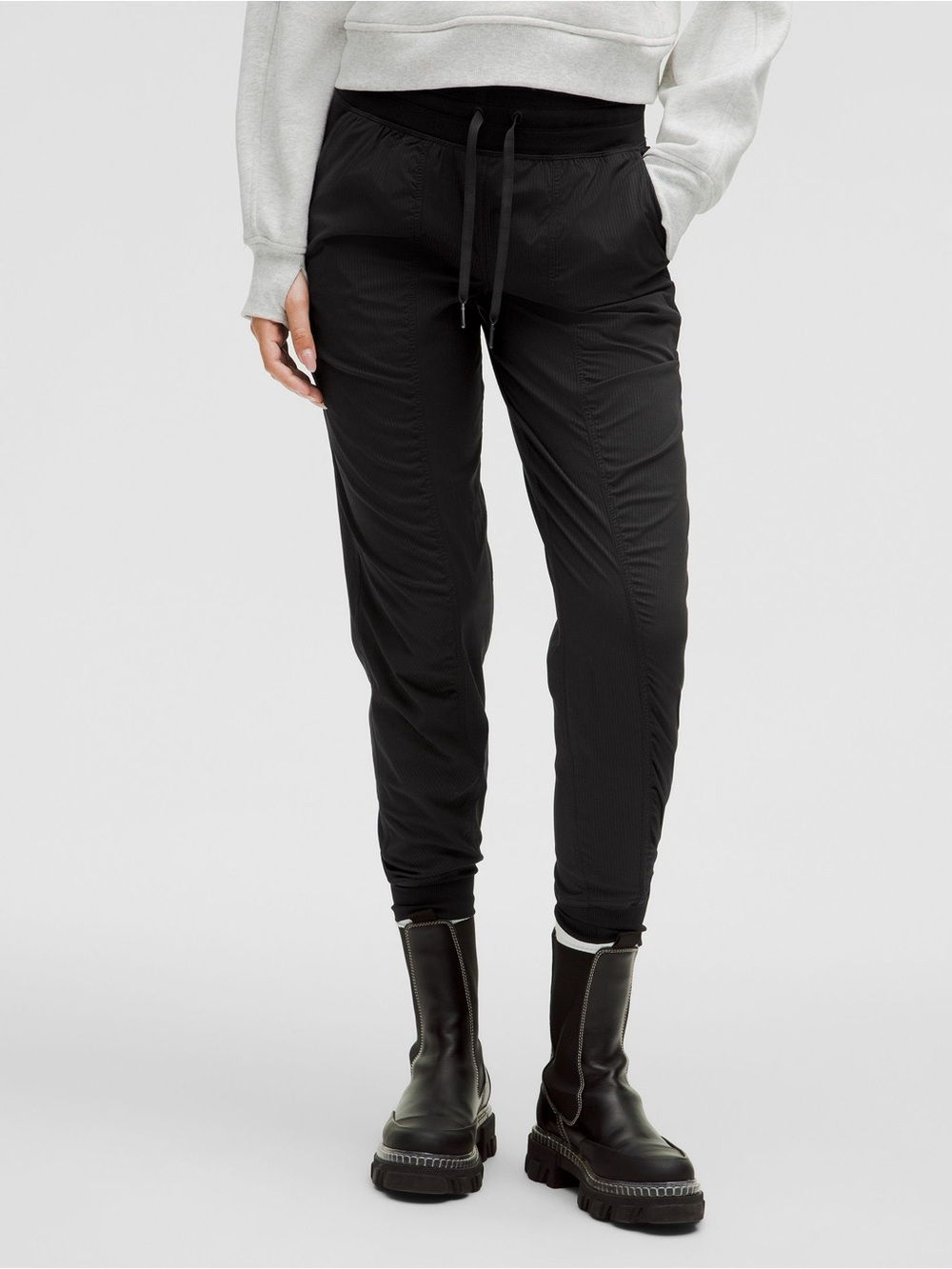 Lululemon Dance Studio Jogger Track Pants Drawstring Black Size 6